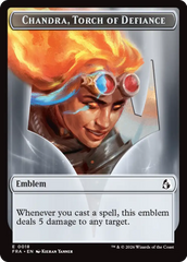 Chandra, Chill of Compliance // Chandra, Torch of Defiance Double-Sided Token [Reality Fracture Tokens] | Exor Games Summserside
