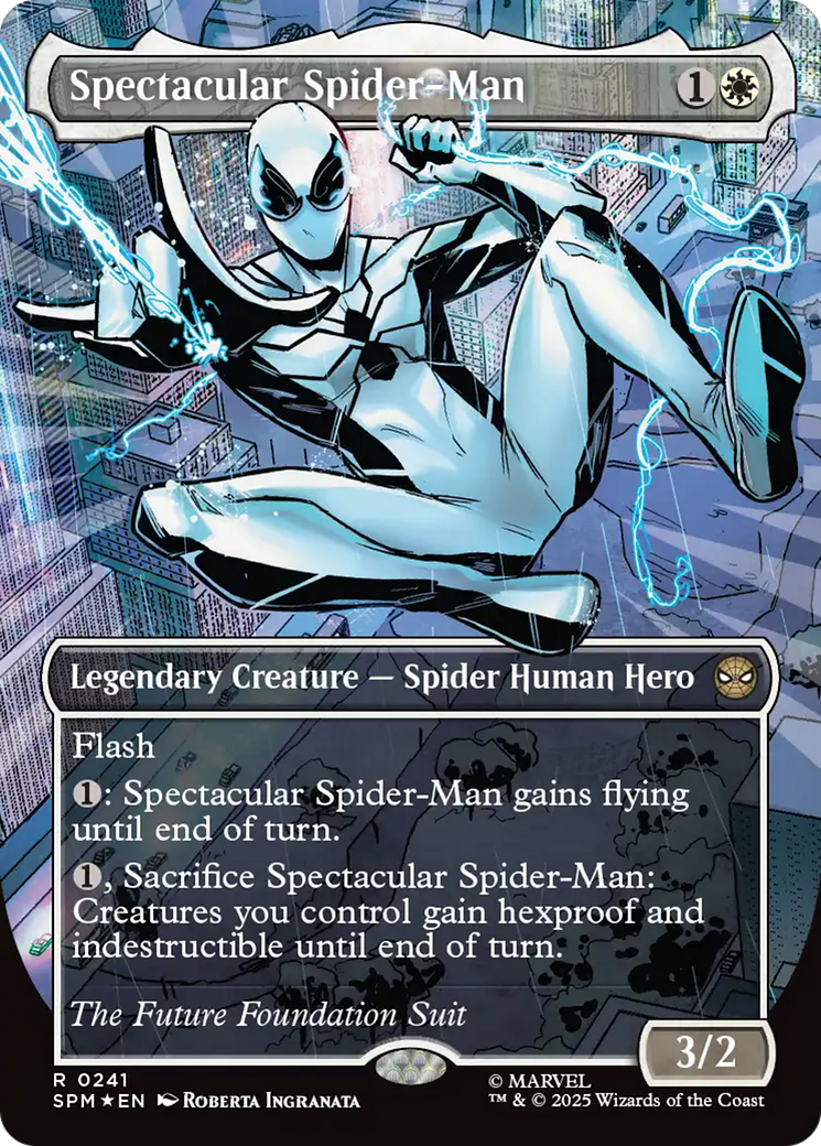 Spectacular Spider-Man (0241) (Borderless) (Textured Foil) [Marvel's Spider-Man] | Exor Games Summserside