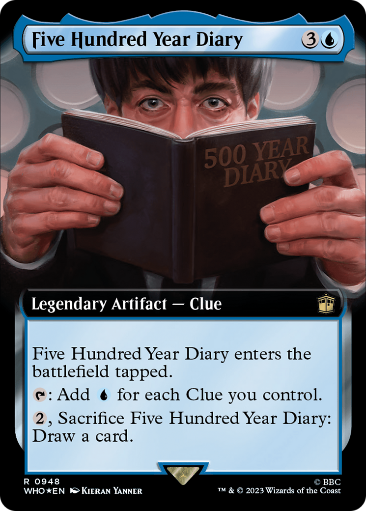 Five Hundred Year Diary (Extended Art) (Surge Foil) [Doctor Who] | Exor Games Summserside