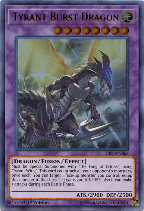 Tyrant Burst Dragon [LCKC-EN063] Ultra Rare | Exor Games Summserside