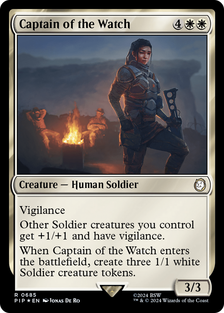 Captain of the Watch (Surge Foil) [Fallout] | Exor Games Summserside