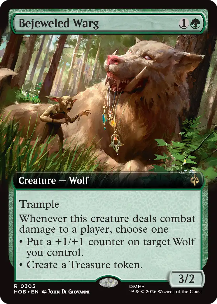 Bejeweled Warg (Extended Art) [The Hobbit] | Exor Games Summserside
