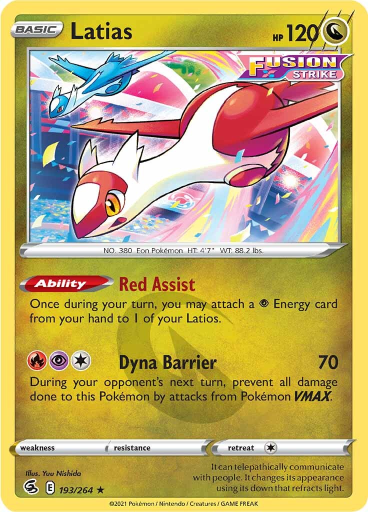 Latias (193/264) [Sword & Shield: Fusion Strike] | Exor Games Summserside