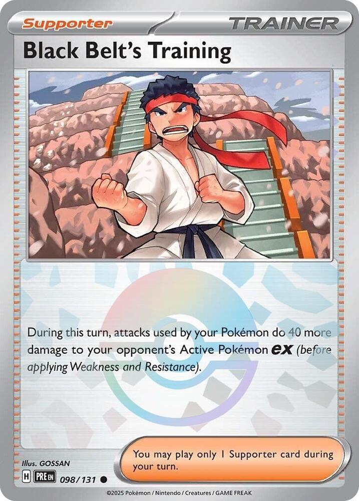 Black Belt's Training (098/131) (Poke Ball Pattern) [Scarlet & Violet: Prismatic Evolutions] | Exor Games Summserside