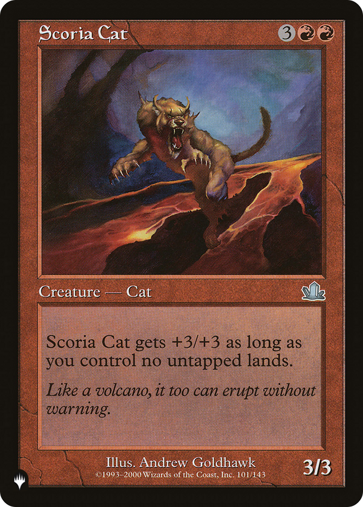 Scoria Cat [The List Reprints] | Exor Games Summserside