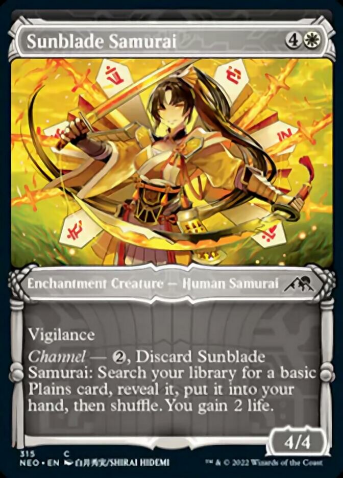 Sunblade Samurai (Showcase Samurai) [Kamigawa: Neon Dynasty] | Exor Games Summserside