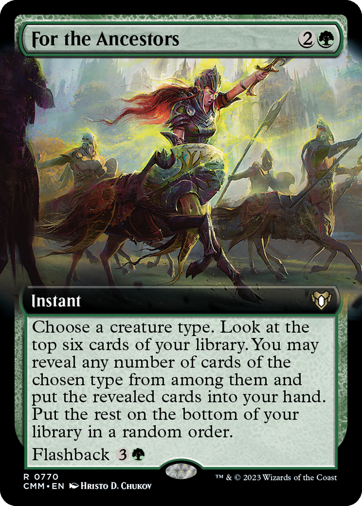 For the Ancestors (Extended Art) [Commander Masters] | Exor Games Summserside