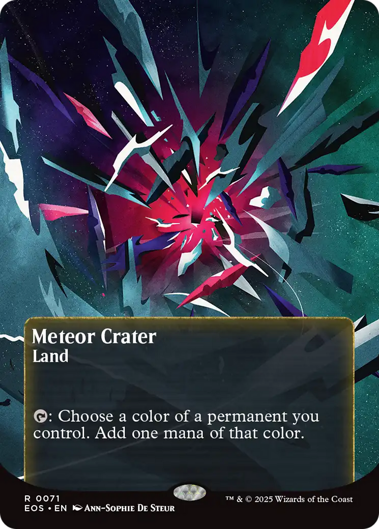 Meteor Crater (0071) (Borderless) [Edge of Eternities: Stellar Sights] | Exor Games Summserside