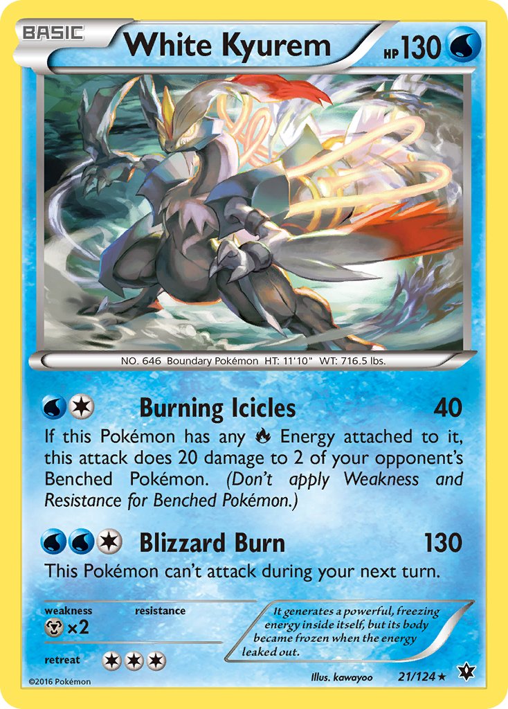 White Kyurem (21/124) (Theme Deck Exclusive) [XY: Fates Collide] | Exor Games Summserside