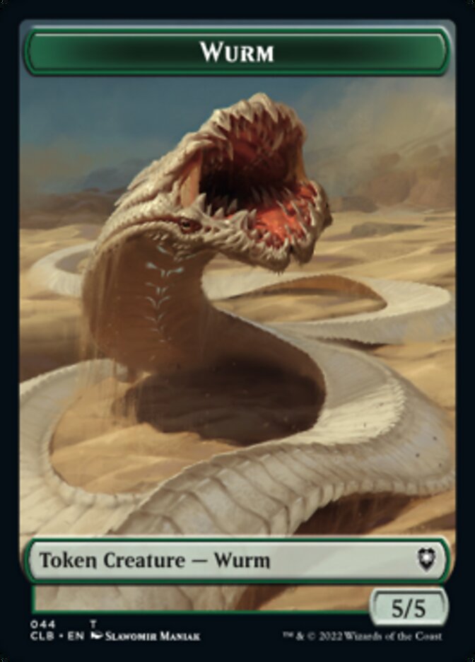 Phyrexian Beast // Wurm Double-Sided Token [Commander Legends: Battle for Baldur's Gate Tokens] | Exor Games Summserside