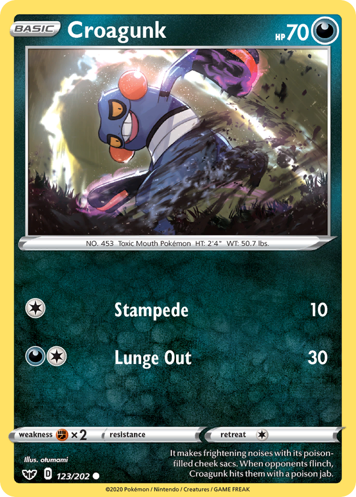 Croagunk (123/202) [Sword & Shield: Base Set] | Exor Games Summserside