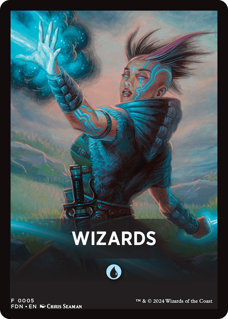 Wizards Theme Card [Foundations Tokens] | Exor Games Summserside