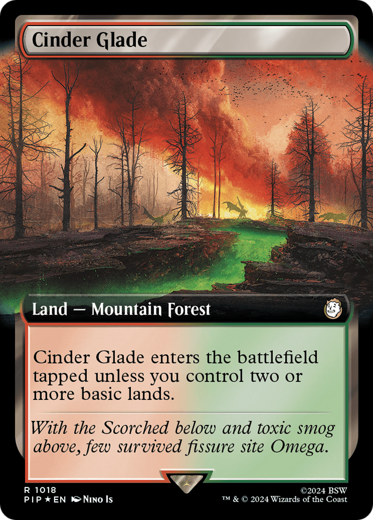 Cinder Glade (Extended Art) (Surge Foil) [Fallout] | Exor Games Summserside