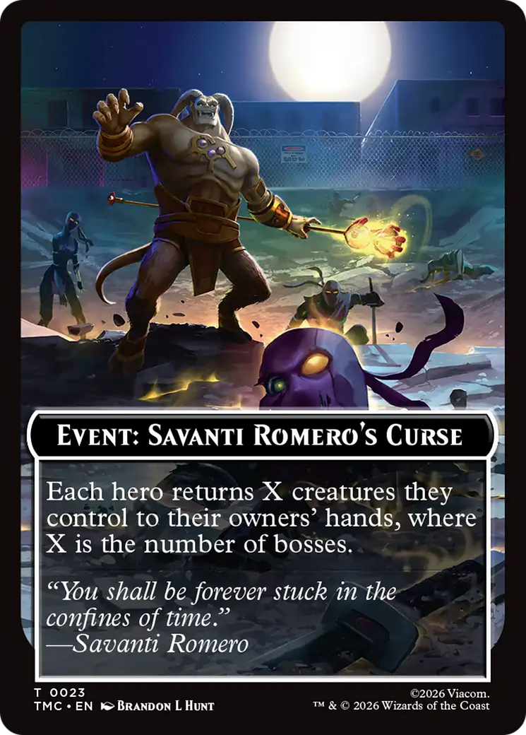 Event: Savanti Romero's Curse [Teenage Mutant Ninja Turtles Commander Tokens] | Exor Games Summserside