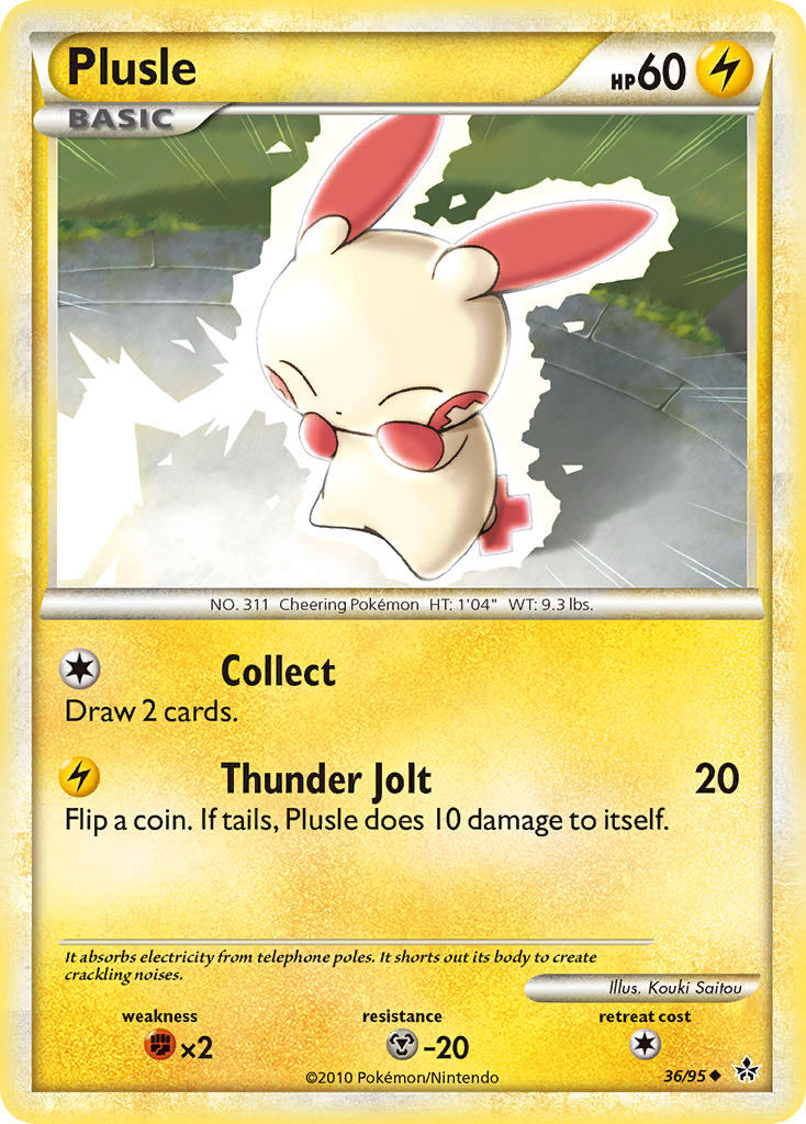 Plusle (36/95) [HeartGold & SoulSilver: Unleashed] | Exor Games Summserside