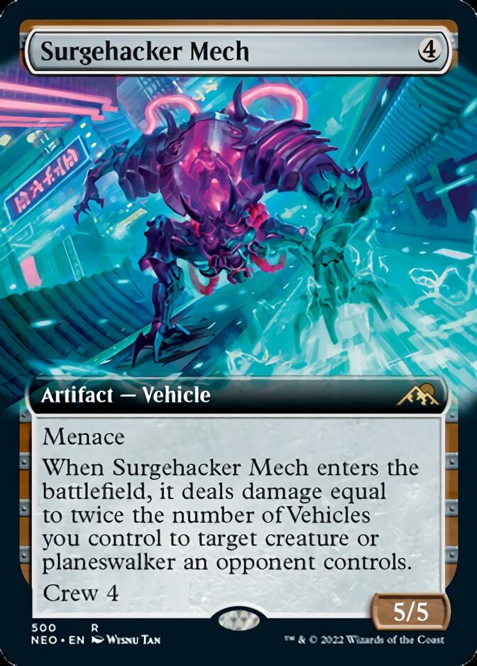 Surgehacker Mech (Extended Art) [Kamigawa: Neon Dynasty] | Exor Games Summserside