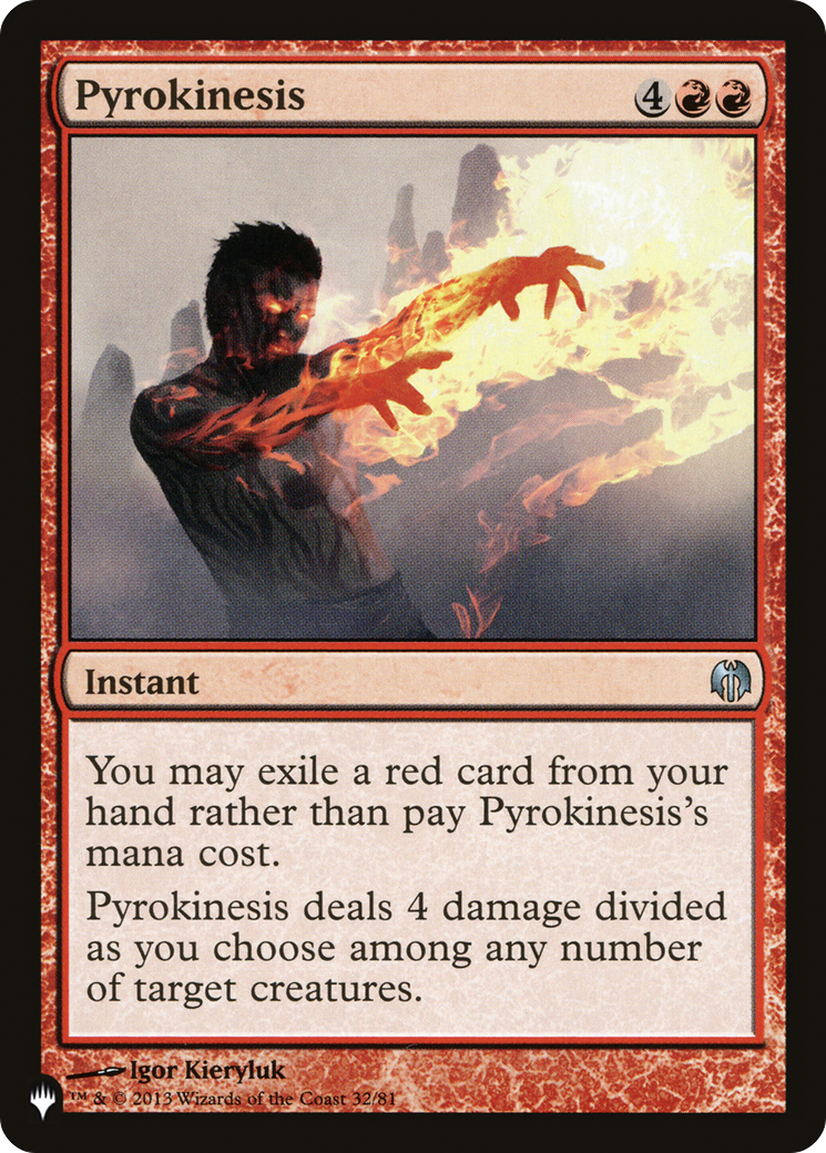 Pyrokinesis [The List] | Exor Games Summserside