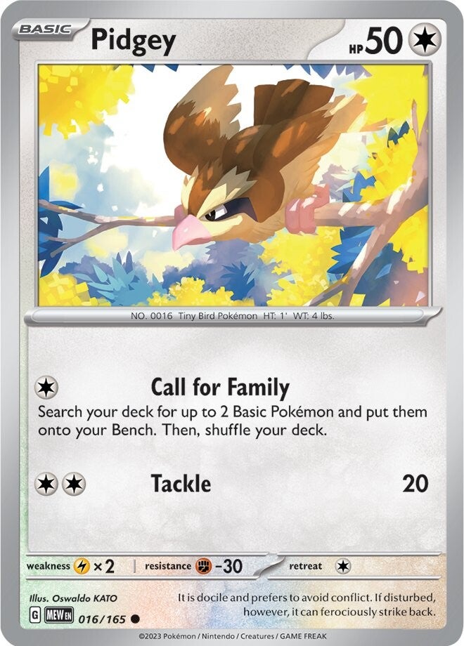 Pidgey (016/165) [Scarlet & Violet 151] | Exor Games Summserside