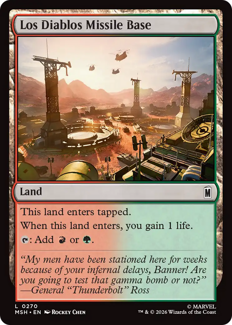 Los Diablos Missile Base [Marvel Super Heroes] | Exor Games Summserside