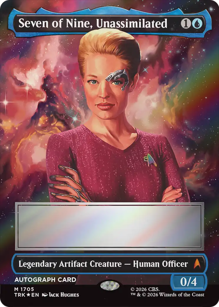 Seven of Nine, Unassimilated (Borderless) (Signed) [Star Trek] | Exor Games Summserside