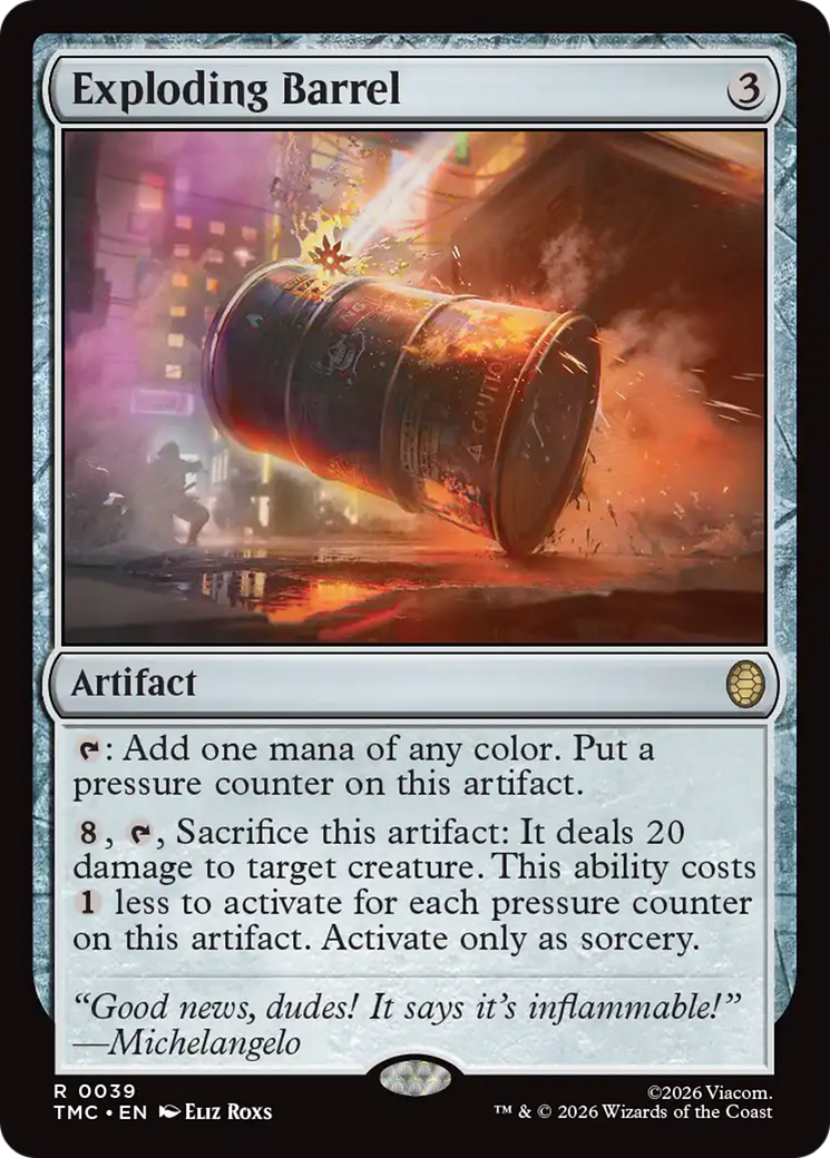 Exploding Barrel [Teenage Mutant Ninja Turtles Commander] | Exor Games Summserside