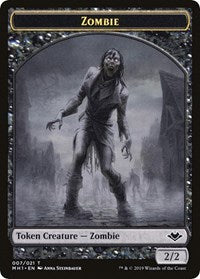 Zombie // Golem Double-Sided Token [Modern Horizons Tokens] | Exor Games Summserside