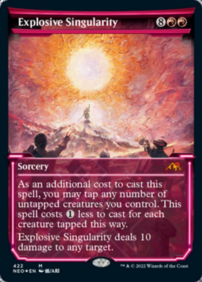 Explosive Singularity (Showcase) (Foil Etched) [Kamigawa: Neon Dynasty] | Exor Games Summserside