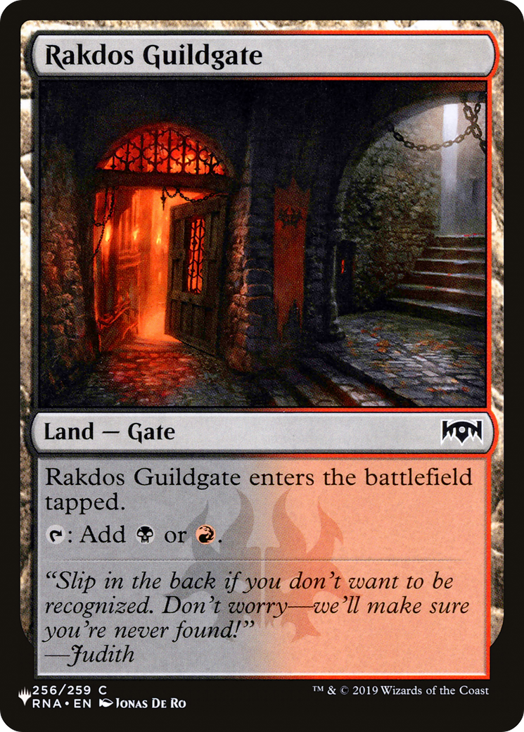 Rakdos Guildgate (256) [The List] | Exor Games Summserside
