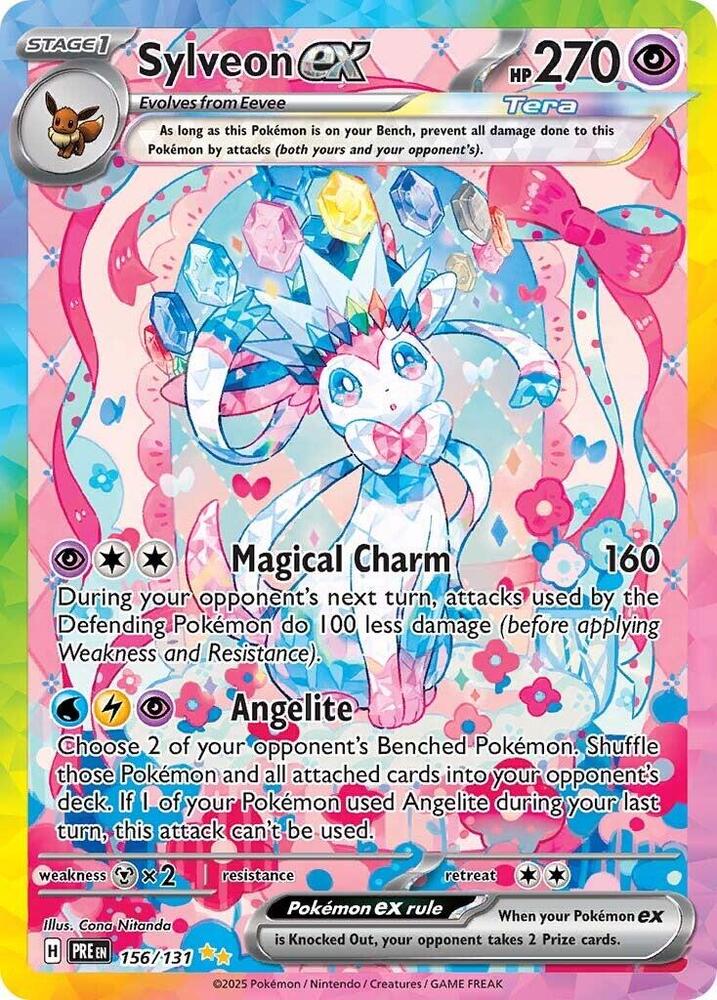 Sylveon ex (156/131) [Scarlet & Violet: Prismatic Evolutions] | Exor Games Summserside