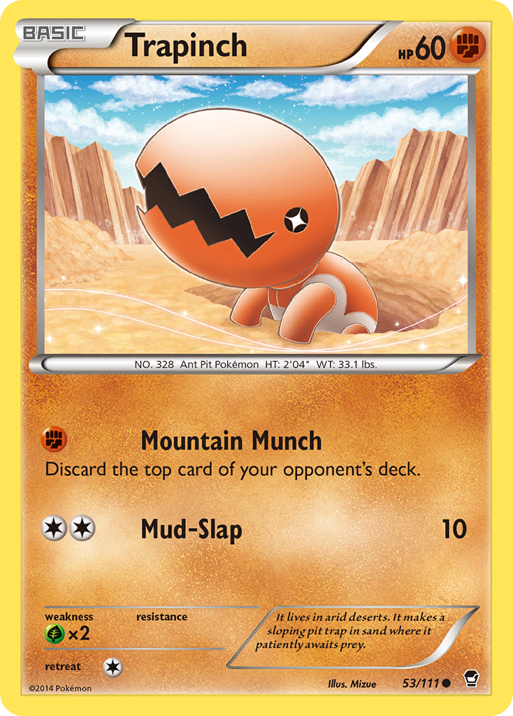 Trapinch (53/111) [XY: Furious Fists] | Exor Games Summserside
