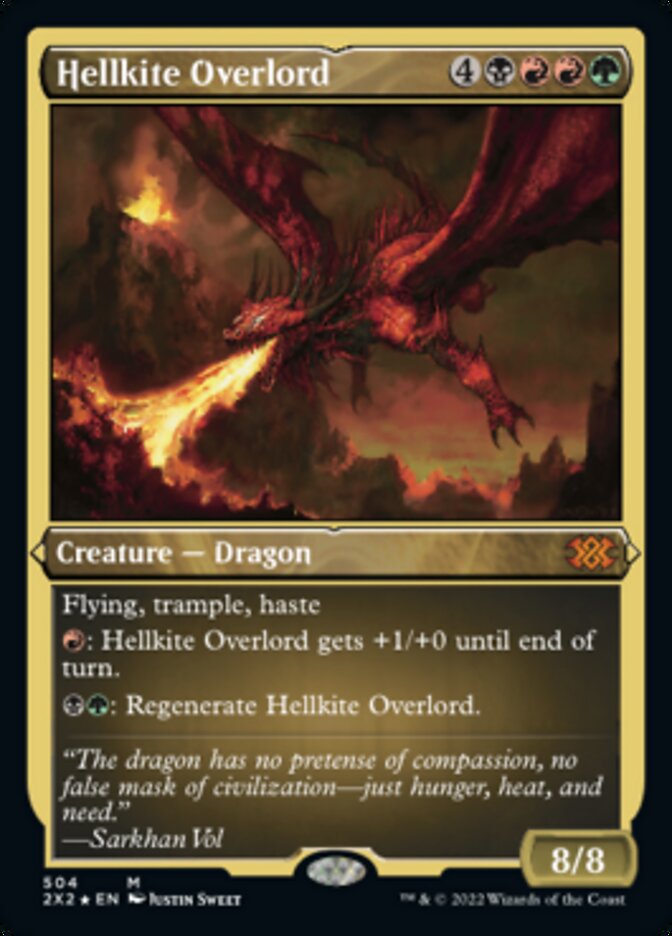 Hellkite Overlord (Foil Etched) [Double Masters 2022] | Exor Games Summserside