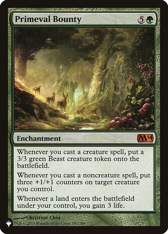 Primeval Bounty [The List] | Exor Games Summserside