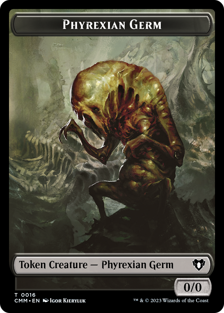 Eldrazi // Phyrexian Germ Double-Sided Token [Commander Masters Tokens] | Exor Games Summserside