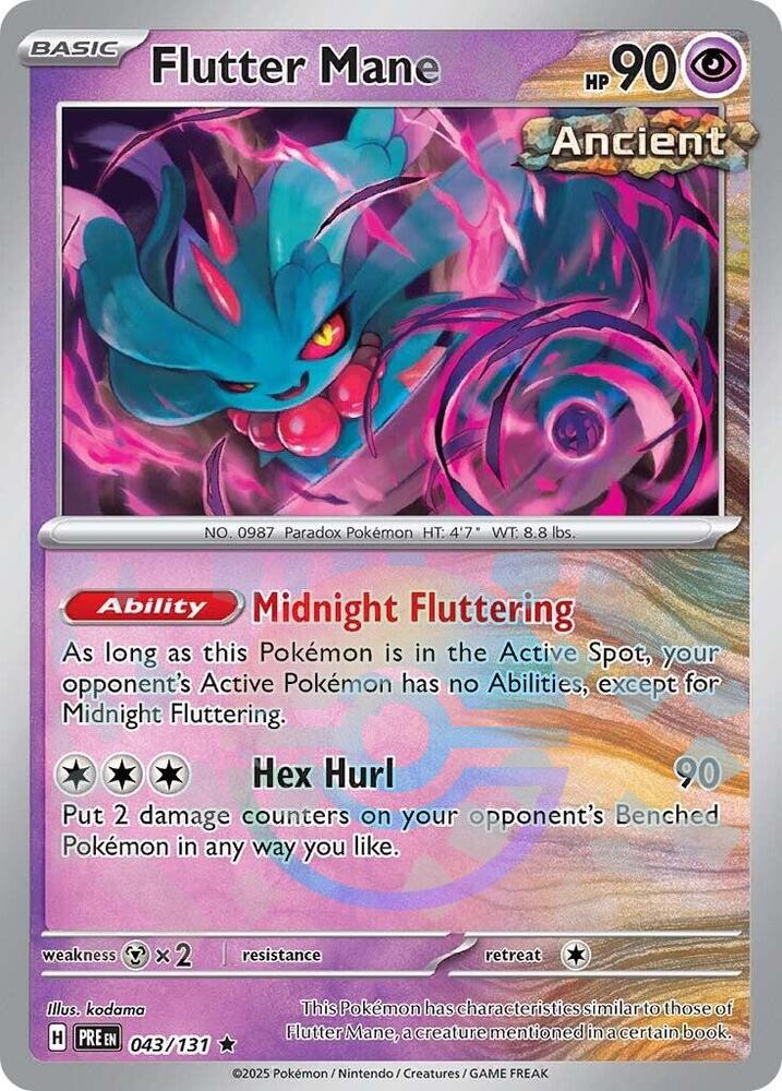 Flutter Mane (043/131) (Poke Ball Pattern) [Scarlet & Violet: Prismatic Evolutions] | Exor Games Summserside