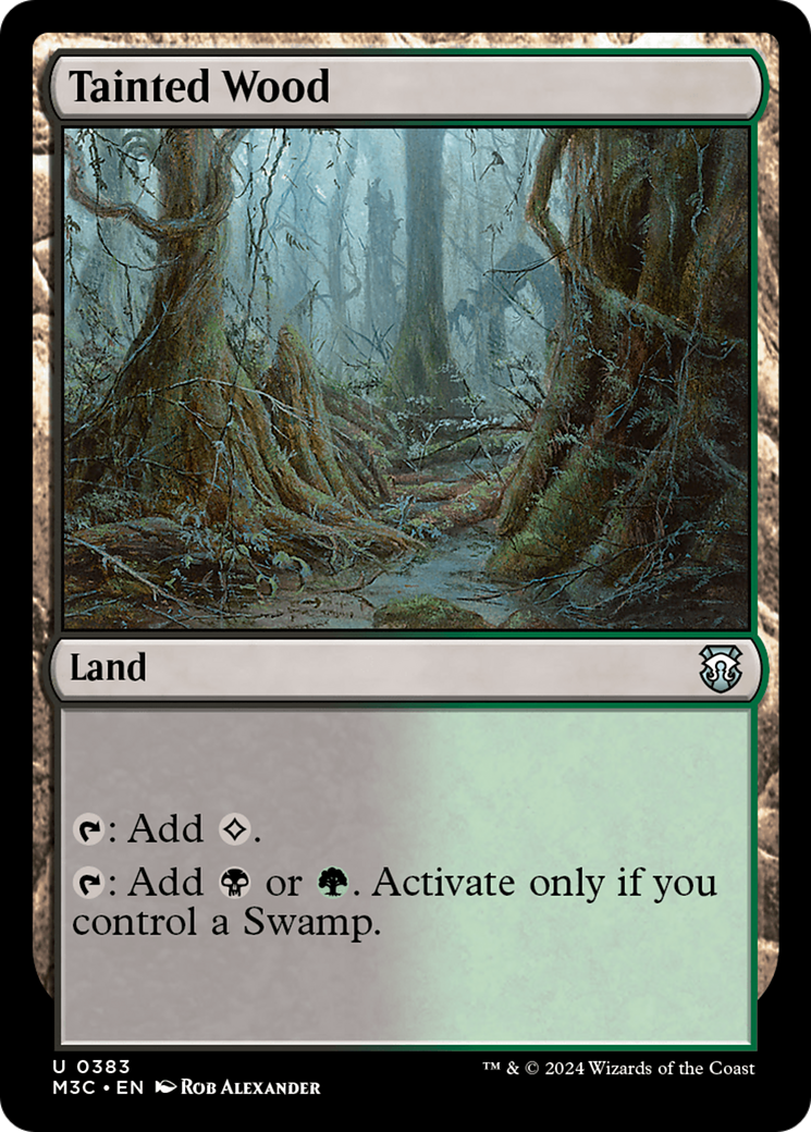 Tainted Wood (Ripple Foil) [Modern Horizons 3 Commander] | Exor Games Summserside