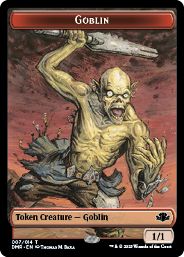 Goblin // Cat (008) Double-Sided Token [Dominaria Remastered Tokens] | Exor Games Summserside