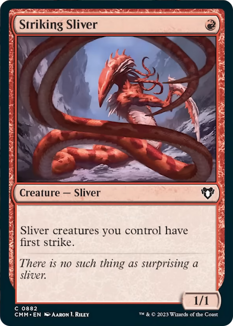 Striking Sliver [Commander Masters] | Exor Games Summserside