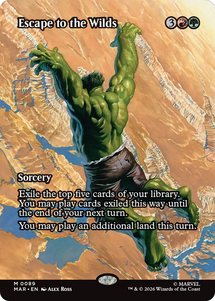 Escape to the Wilds (Borderless) [Marvel Universe: Eternal-Legal] | Exor Games Summserside