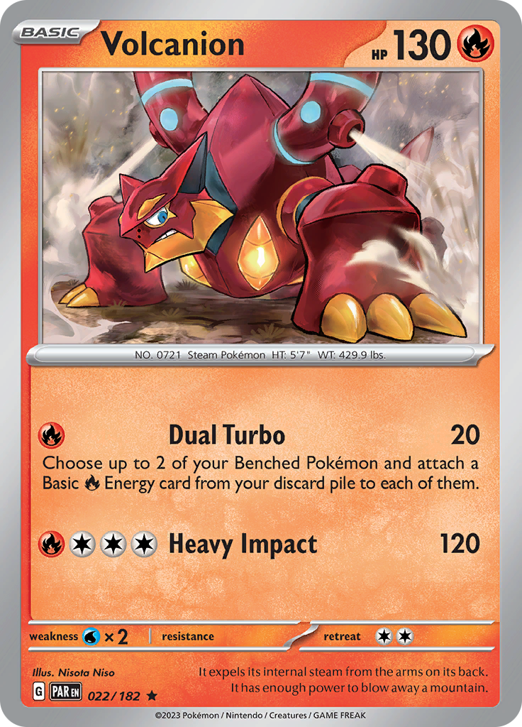 Volcanion (022/182) [Scarlet & Violet: Paradox Rift] | Exor Games Summserside