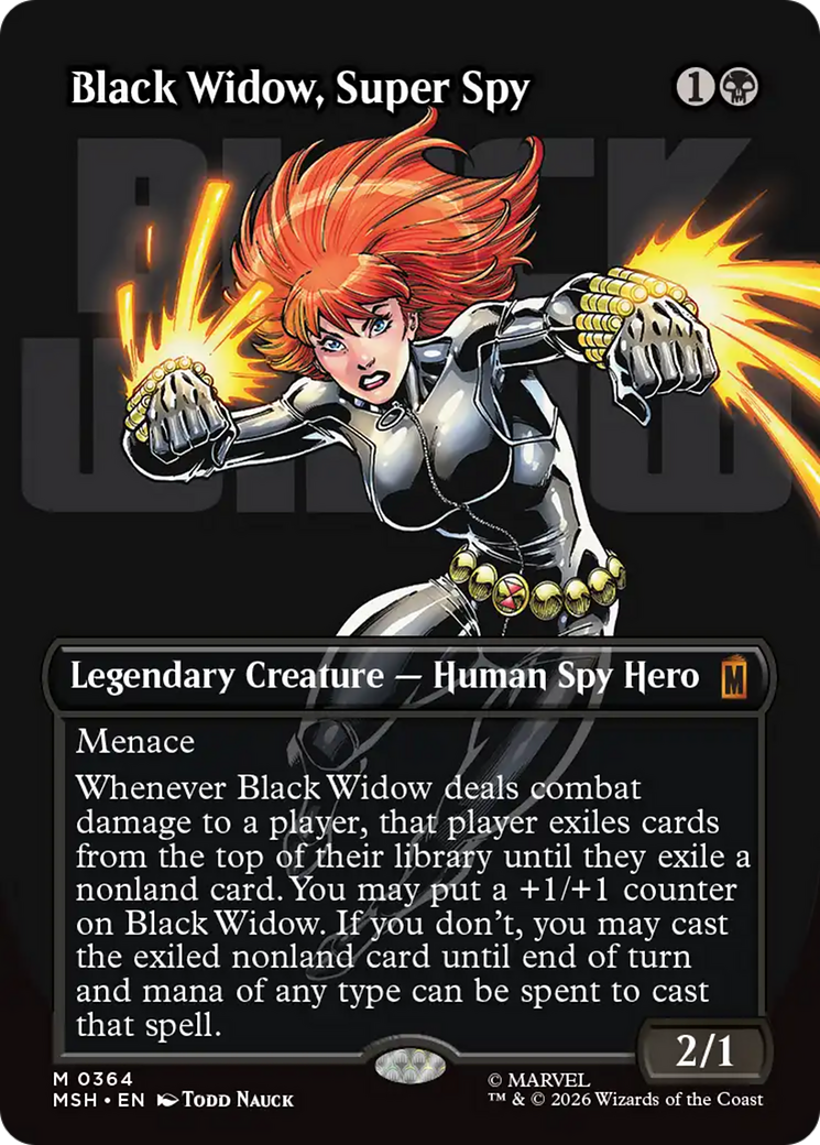Black Widow, Super Spy (Borderless) (0364) [Marvel Super Heroes] | Exor Games Summserside