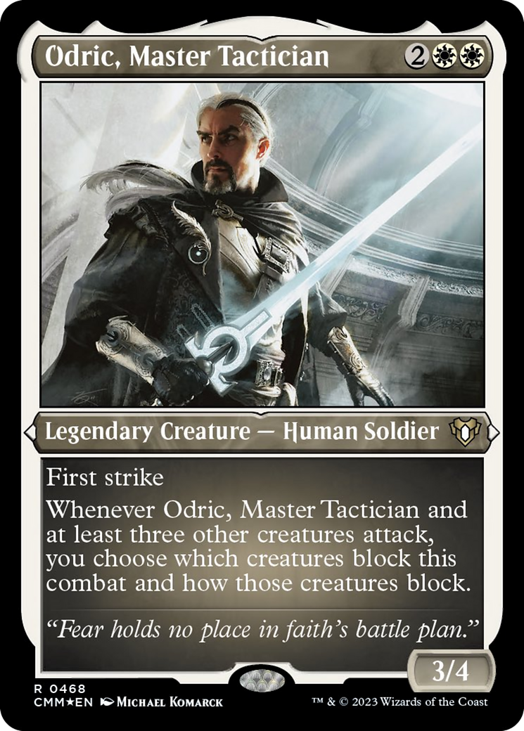 Odric, Master Tactician (Foil Etched) [Commander Masters] | Exor Games Summserside