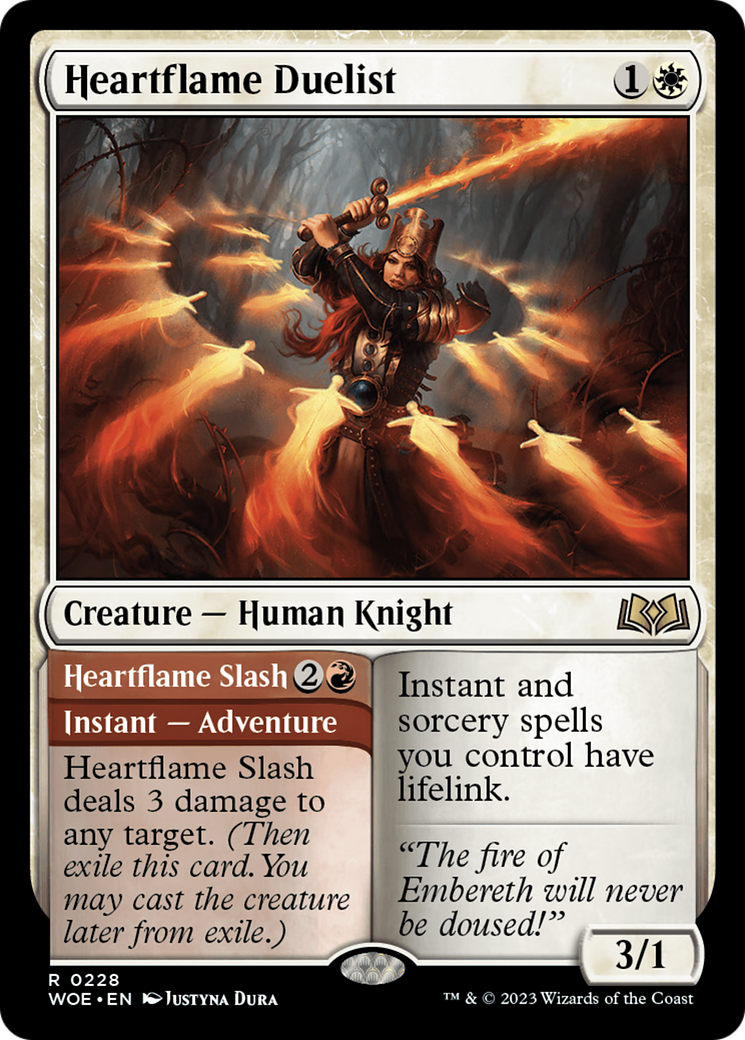 Heartflame Duelist // Heartflame Slash [Wilds of Eldraine] | Exor Games Summserside