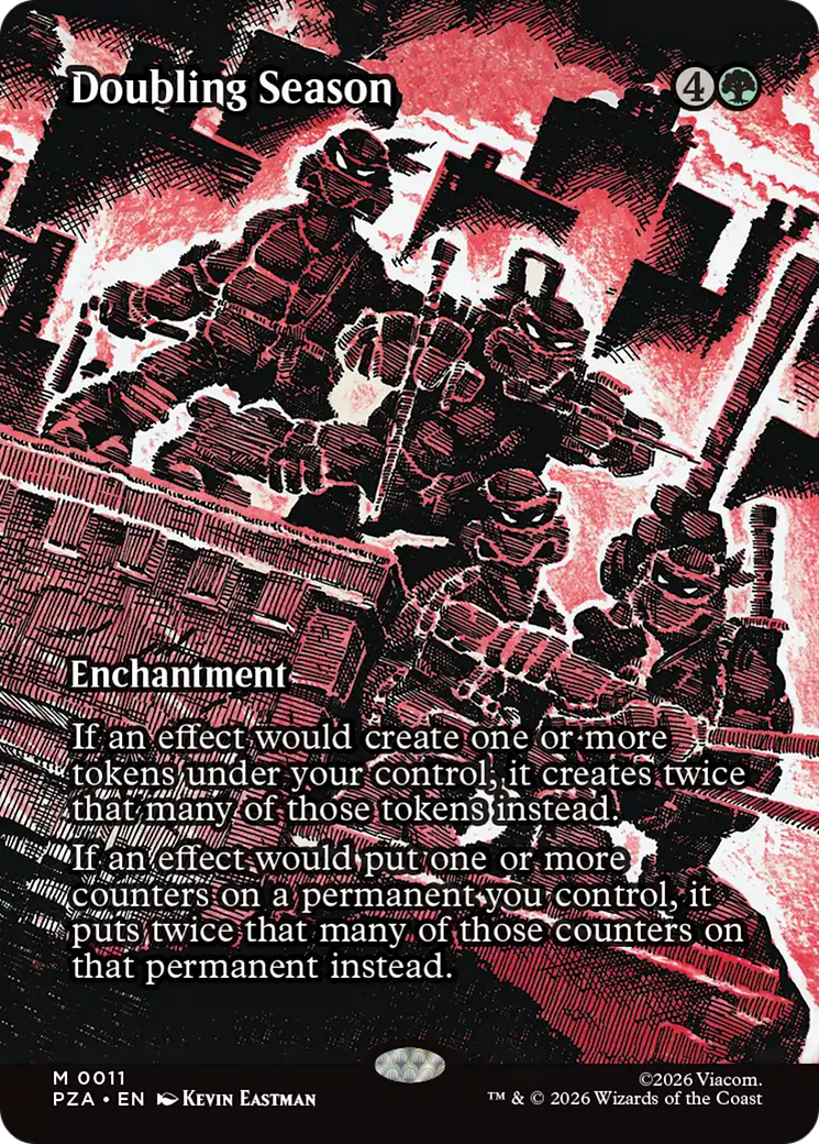 Doubling Season (Borderless) [Teenage Mutant Ninja Turtles Eternal-Legal] | Exor Games Summserside