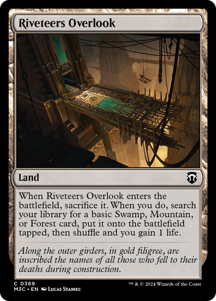 Riveteers Overlook (Ripple Foil) [Modern Horizons 3 Commander] | Exor Games Summserside