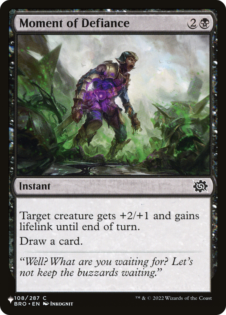 Moment of Defiance [The List] | Exor Games Summserside