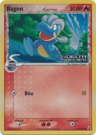 Bagon (57/113) (Delta Species) (Stamped) [EX: Delta Species] | Exor Games Summserside