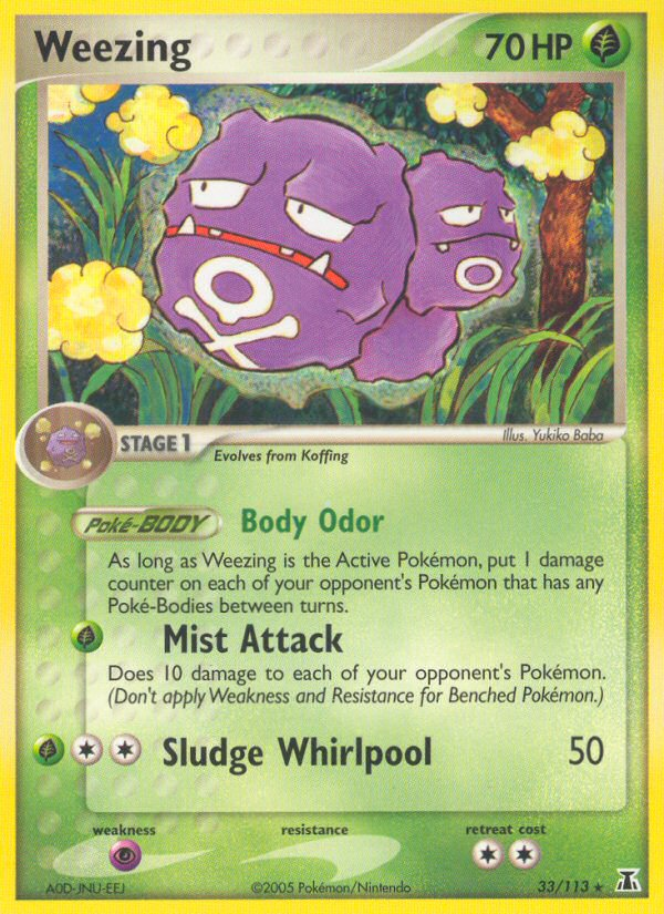 Weezing (33/113) [EX: Delta Species] | Exor Games Summserside