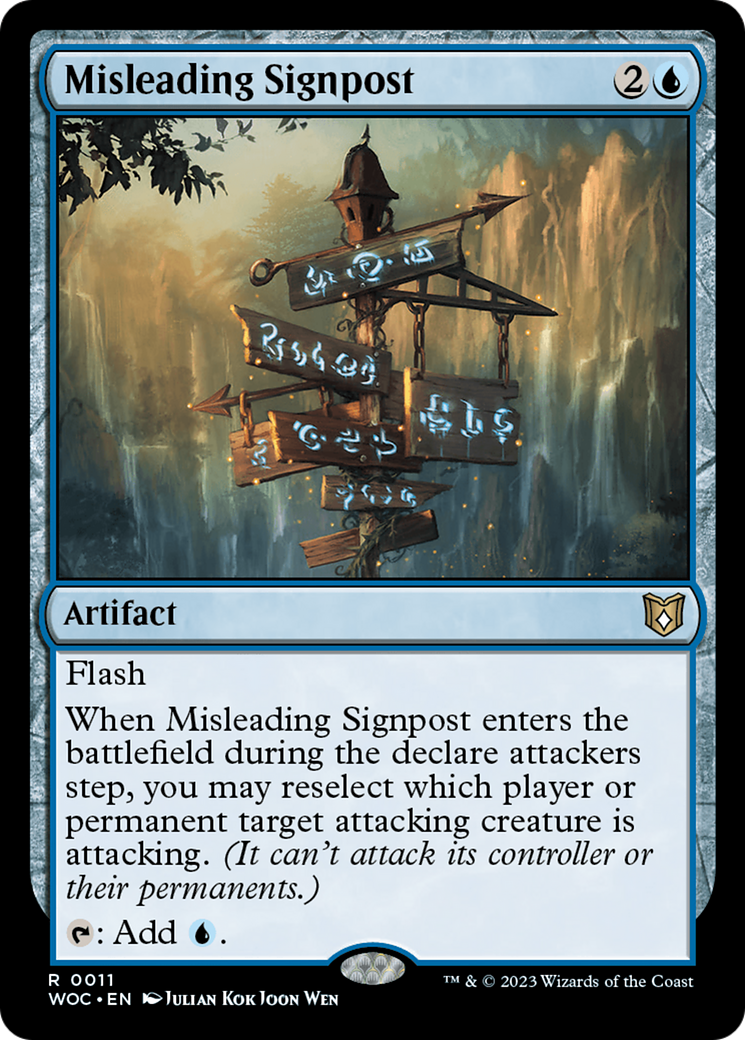 Misleading Signpost [Wilds of Eldraine Commander] | Exor Games Summserside