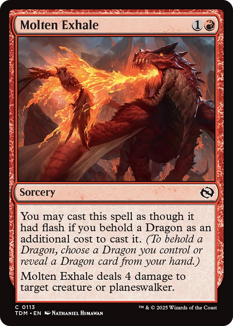 Molten Exhale [Tarkir: Dragonstorm] | Exor Games Summserside
