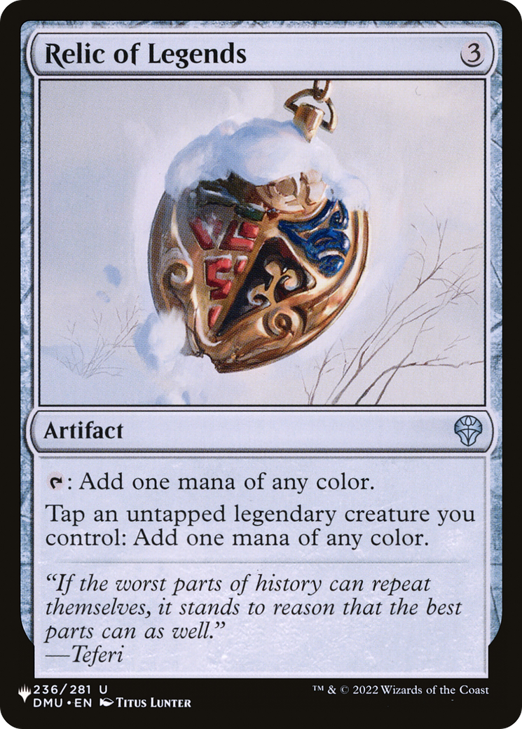 Relic of Legends [The List] | Exor Games Summserside